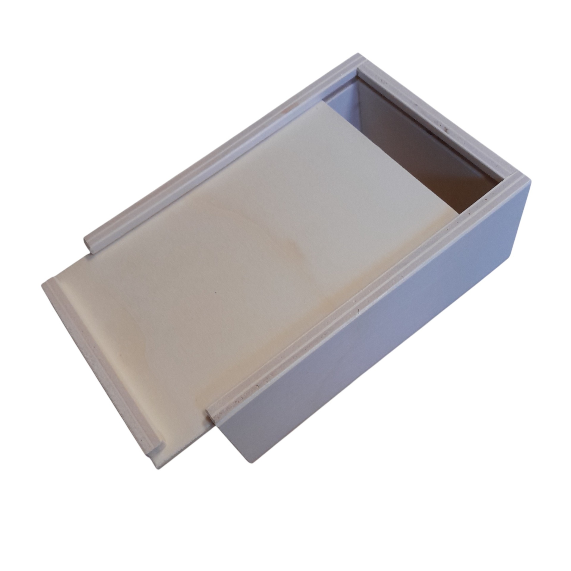 Holzbox mit Schiebedeckel - ideal zum befüllen & gravieren - ca. 16 x 11 x 6cm