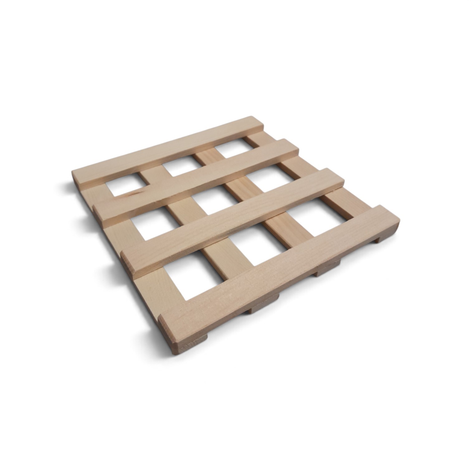 Topfuntersetzer aus Zirbenholz 13,5 x 13,5 cm